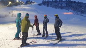 Elevar på ski